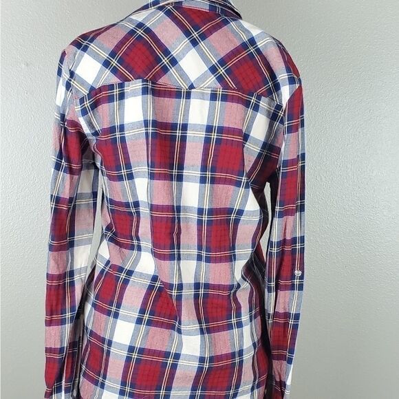 Zara Red & White Flannel Shirt - Picture 2 of 4